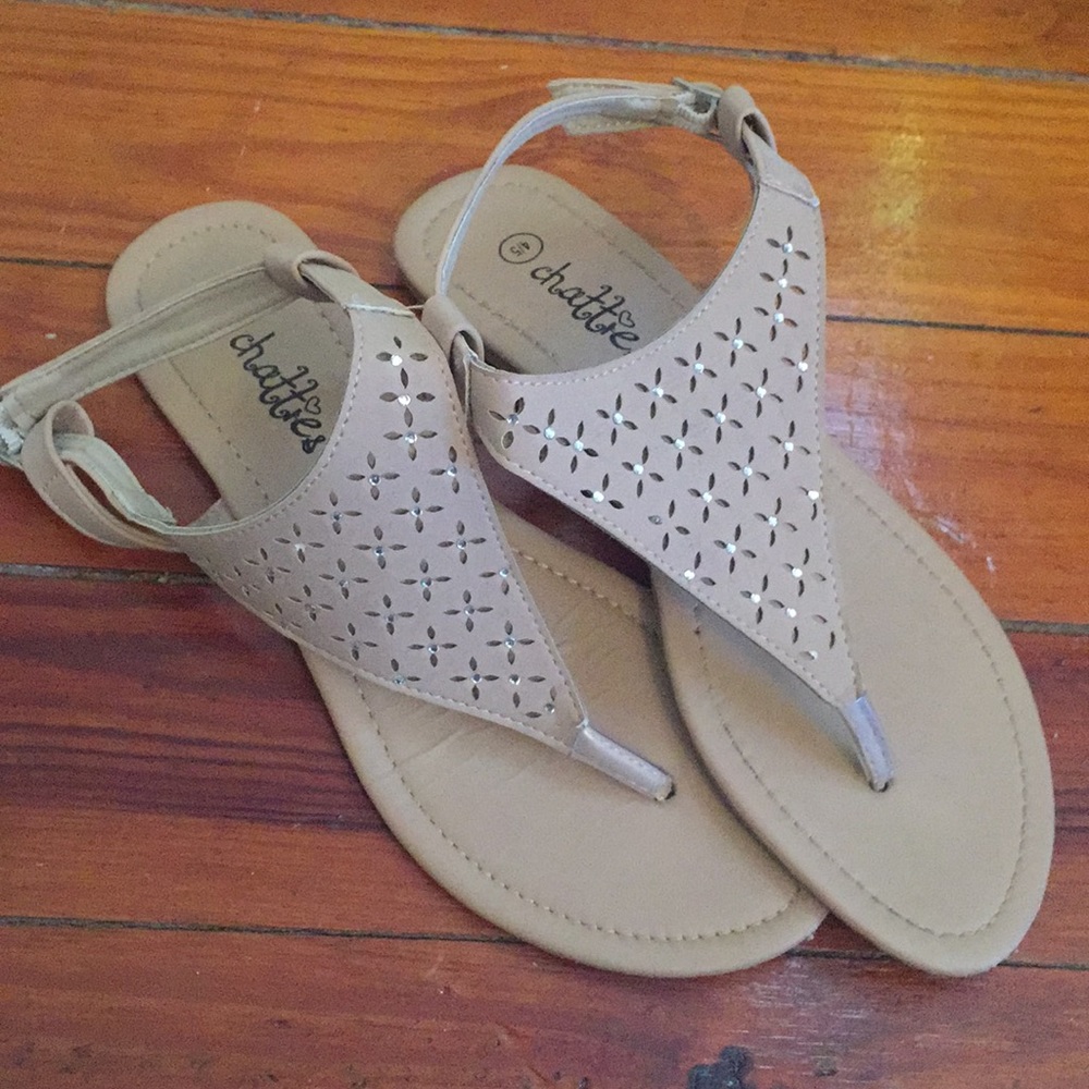Girls tan sandals